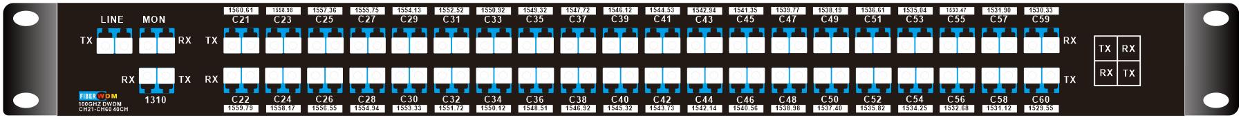 40CH DWDM MUX DEMUX 
