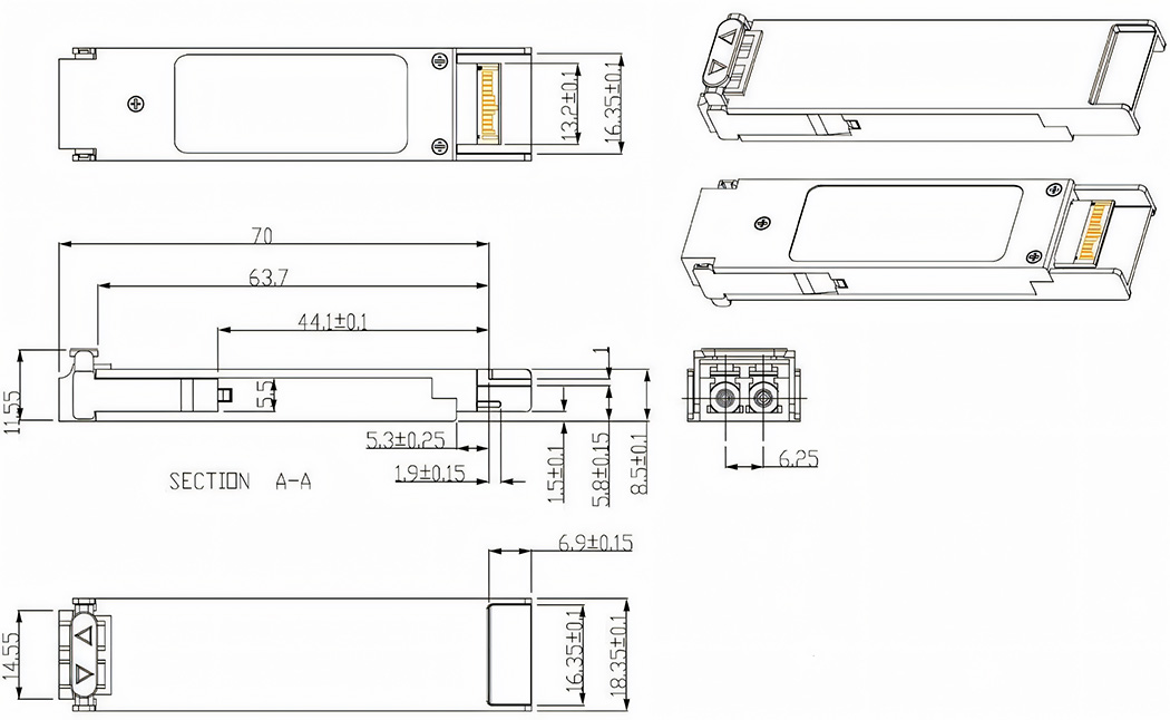 10G XFP DWDM 80km