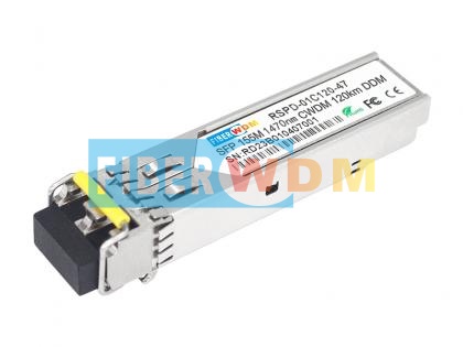 China SFP 155M 1270-1610nm CWDM 120KM DDM  光模块