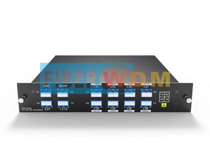 8ch 100G DWDM MUX DEMUX dual fiber