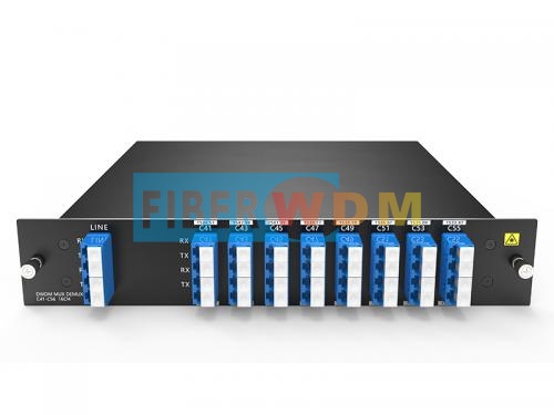 16路 双纤双向 C41-C56 DWDM 波分复用设备 （4联LC适配器）