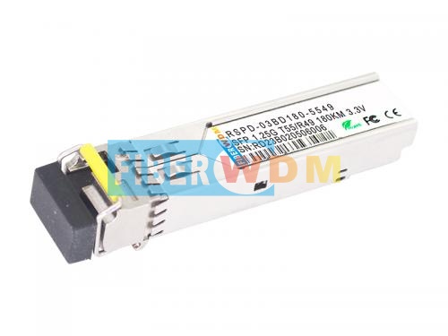 China SFP 1.25G TX 1550 RX 1490 CWDM 180KM DDM   光模块